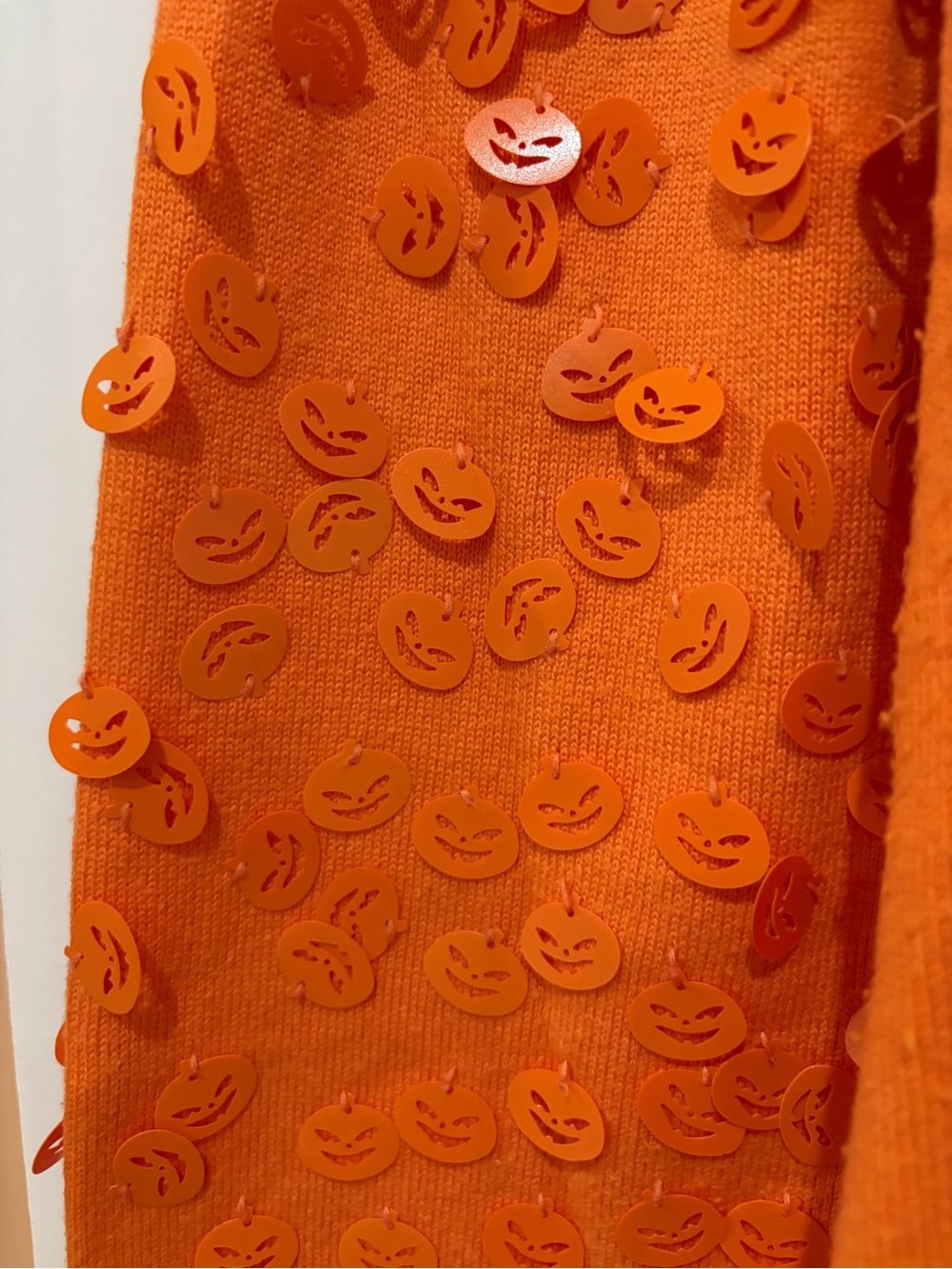 QUEEN OF SPARKLES Orange 'queen of halloween' Crewneck Sweater - Picture 2 of 2